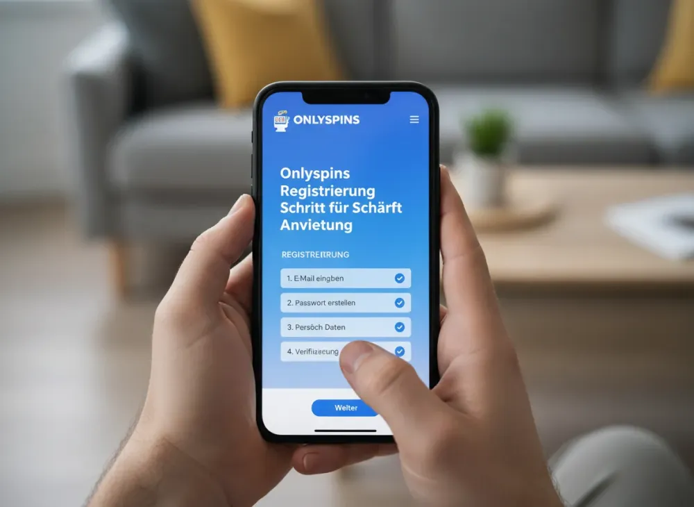 Onlyspins registrierung Schritt für Schritt Anleitung